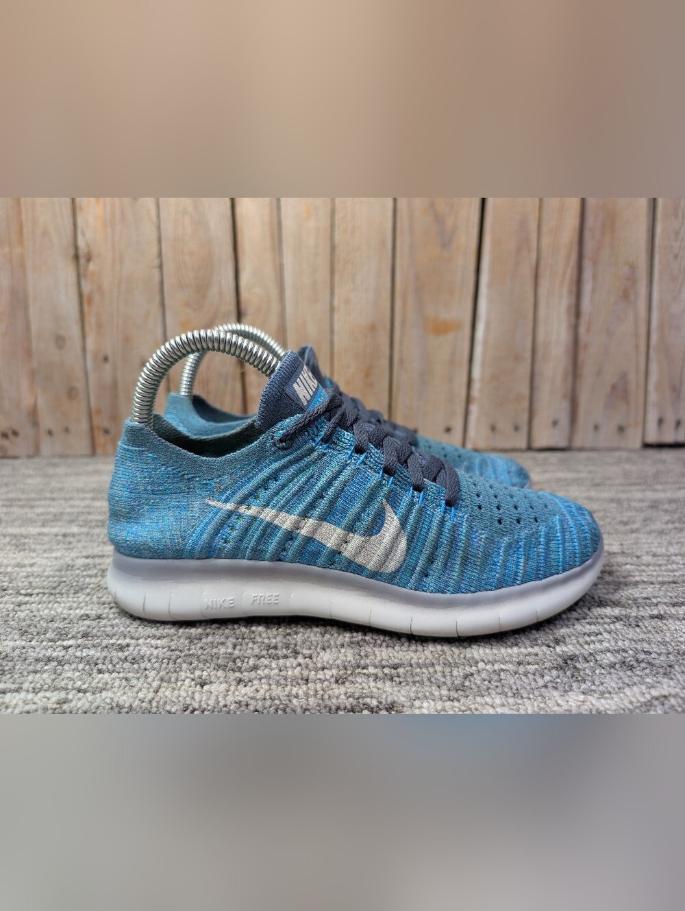 Women's Nike Free RN Flyknit in "Ocean Fog" Size 6 Women 831070-404